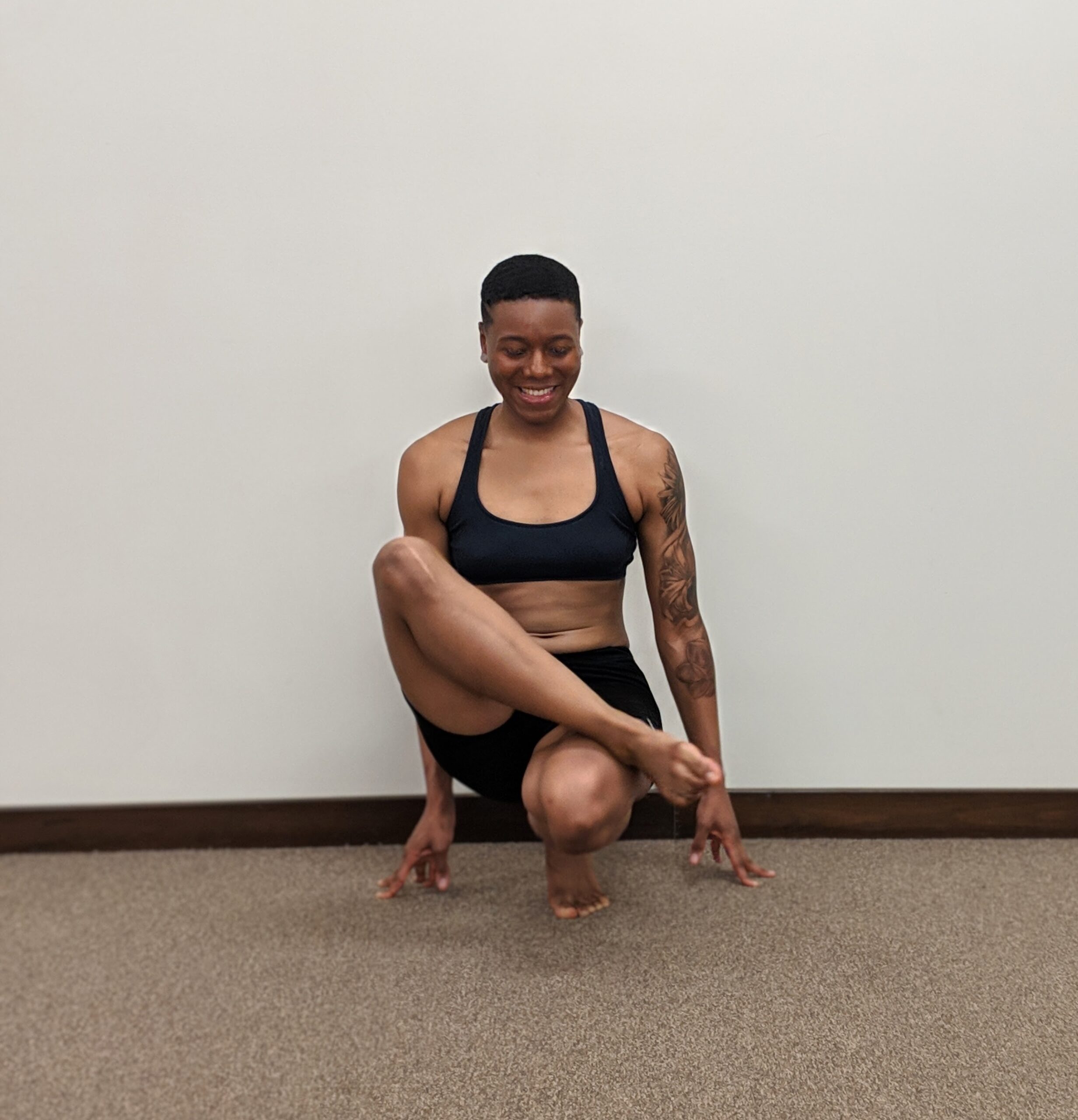 Parivrtta Parsvakonasana (Revolved Side Angle Pose) | Side angle pose, Poses,  Body health