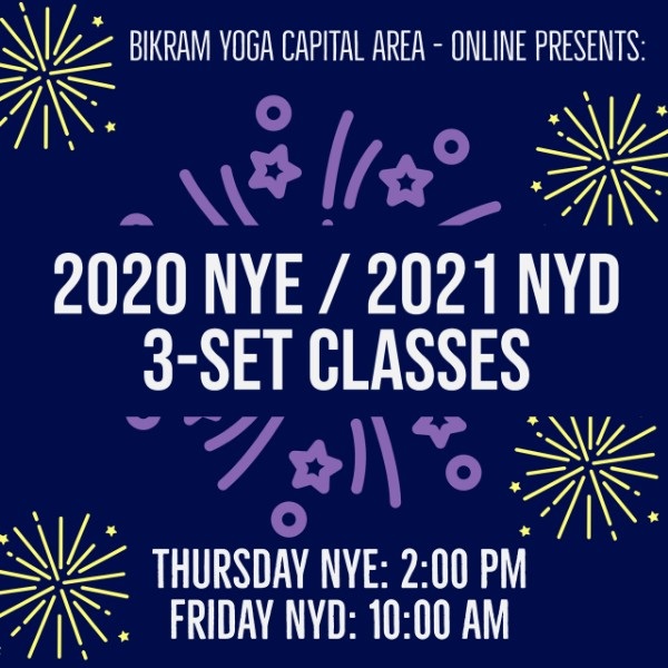 New Year's Even & New Year's Day Bikram Yoga 2020-2021